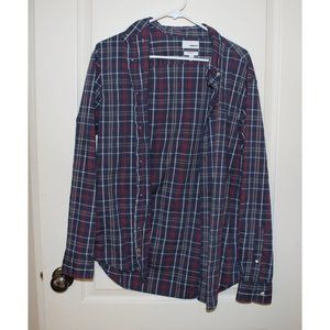 Men's Button Down Plaid Shirt
